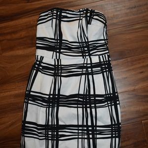 Express Strapless A Line Dress